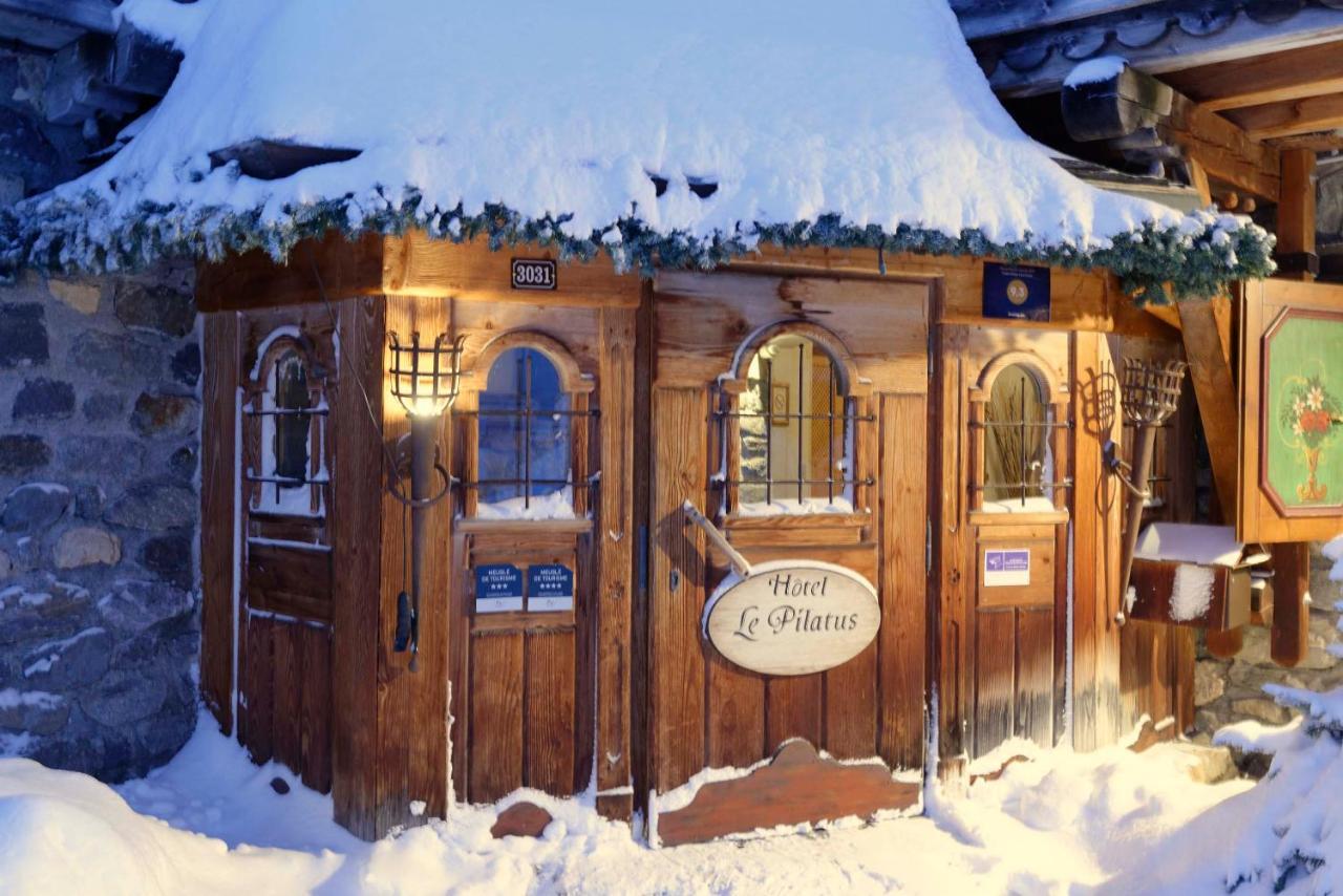 Hotel 3 Etoiles -Restaurant Le Pilatus Courchevel Exteriér fotografie